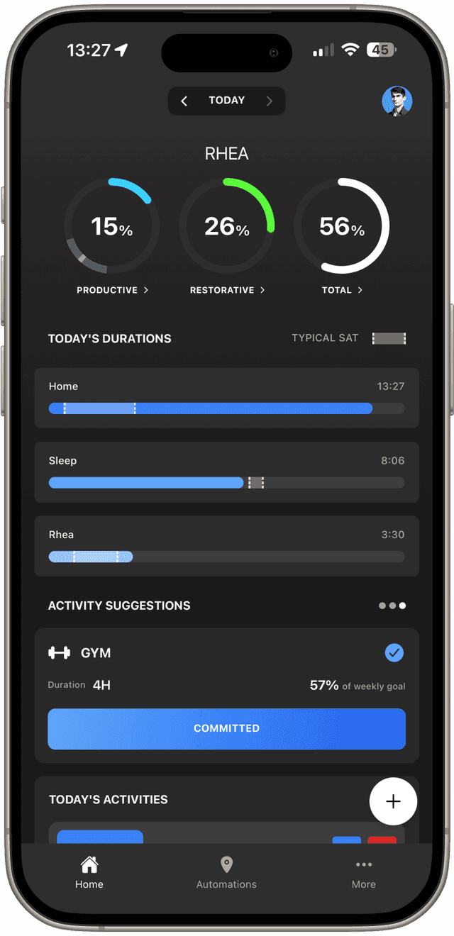 App View - Accomplish goals